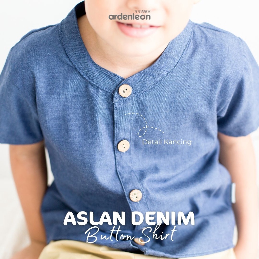 Ardenleon Denim Aslan Atasan Anak (1-7 Yr)