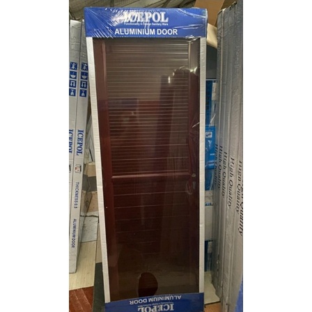 pintu kamar /kamar mandi aluminium coklat (pengiriman armada toko)