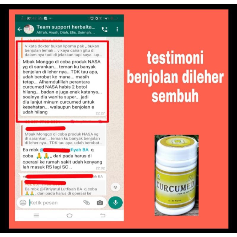 CURCUMED NASA OBAT KANKER/TUMOR