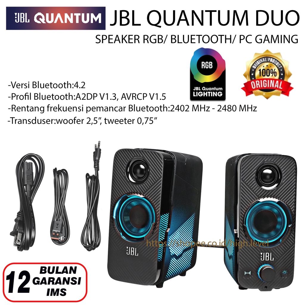 Speaker RGB / Bluetooth / Usb PC Gaming JBL Quantum Duo Speaker Gaming