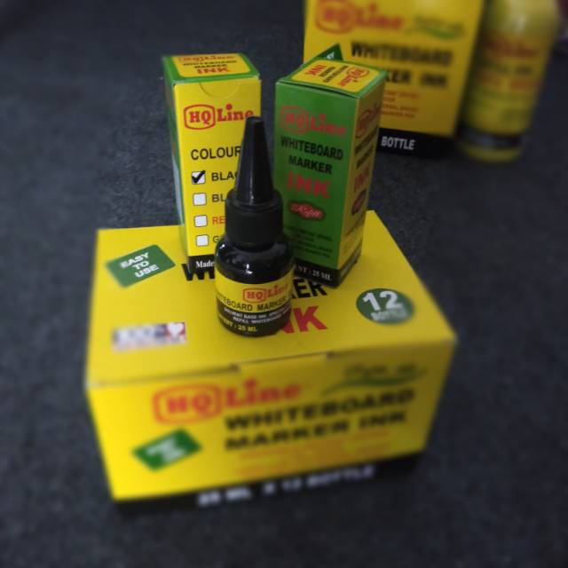 

Termurah !! Tinta refill / isi ulang spidol whiteboard marker HQ Line 25 ml