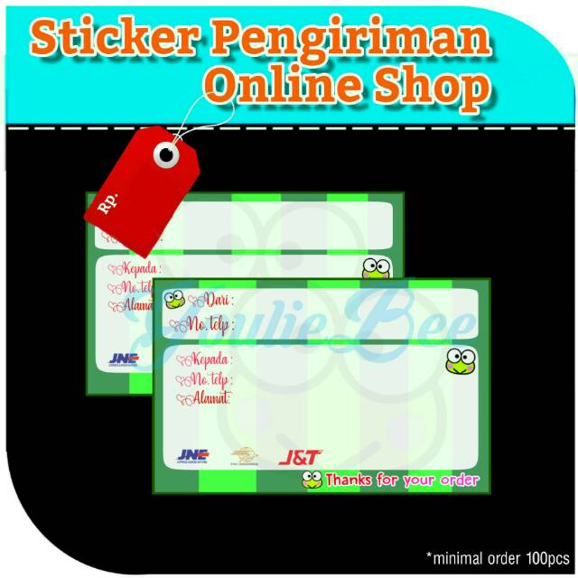 

Sticker Pengiriman olshop /toko online motif full.color