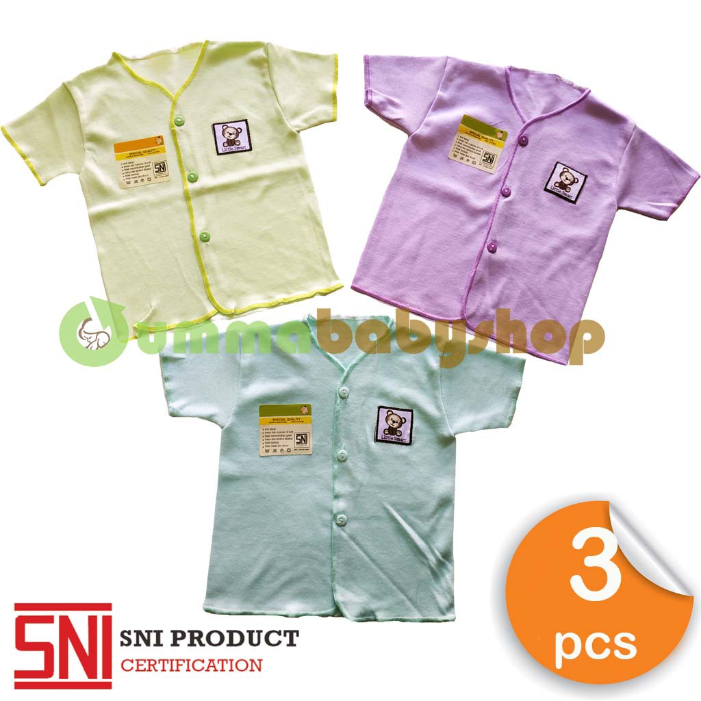 3Pcs Baju Pendek Bayi Airin Ungu Perlengkapan Bayi Baru Lahir Baju Bayi Baby Newborn Gift Set Kado