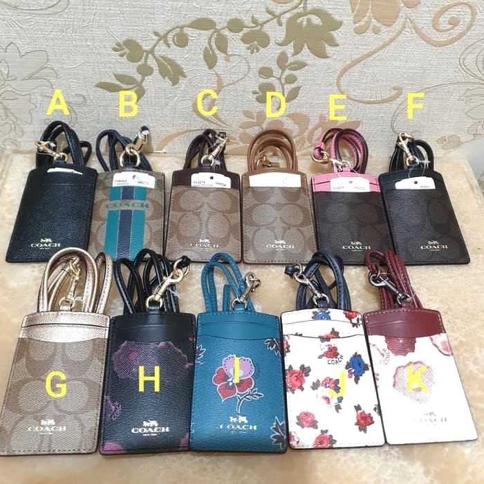 

Coach ID Tag Lanyard Card Holder Original. Gantungan ID Card Coach Ori