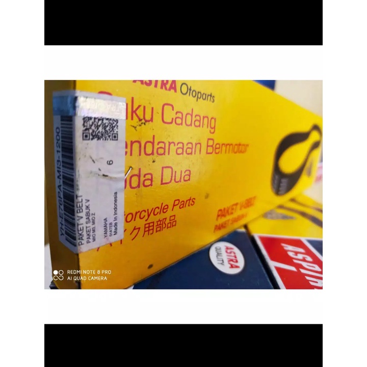 Vbelt set Mio M3 / Van belt paket Yamaha Mio M3 / Vbelt Original ASPIRA ASTRA / Vbelt Yamaha MIO M3 