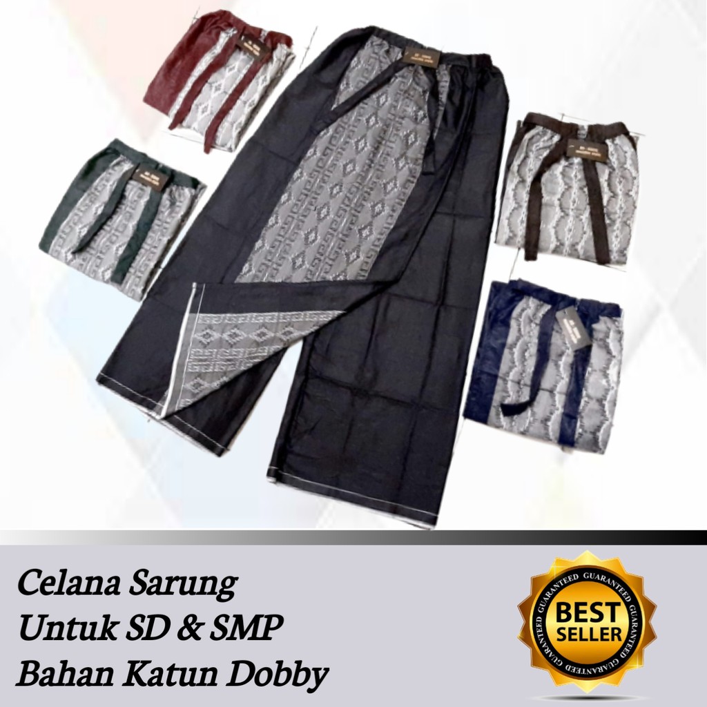 Celana Sarung Anak TK,SD,SMP Bahan Katun Dobby/Harga Grosir/Best Seller/Bisa COD