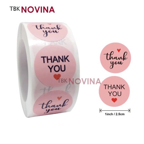 [KODE 29] Stiker Thank You / Label Segel Thank You (10 pcs)