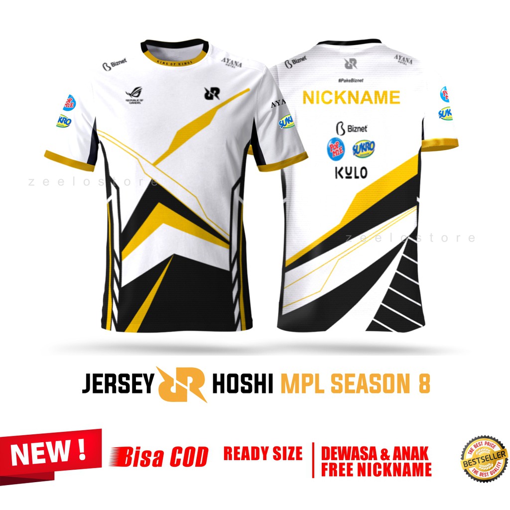Jersey RRQ Hoshi Season 8 DEWASA  & Anak