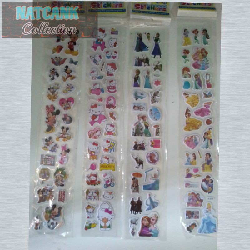 

Mainan Anak Stiker Timbul gambar karakter
