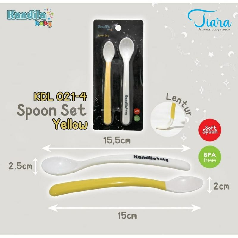 Kandila  spoon set KDL 021-4 Sendok makan bayi