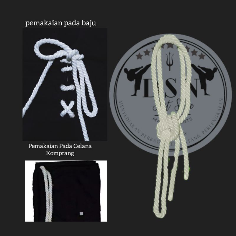 Tali Komprang/Tali Sakral /Tali Baju PSHT/PSHW/Celana Gambyong