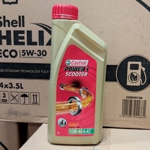 OLI MESIN MOTOR MATIC CASTROL POWER 1 / POWER1 SCOOTER 10W-40 1 LITER