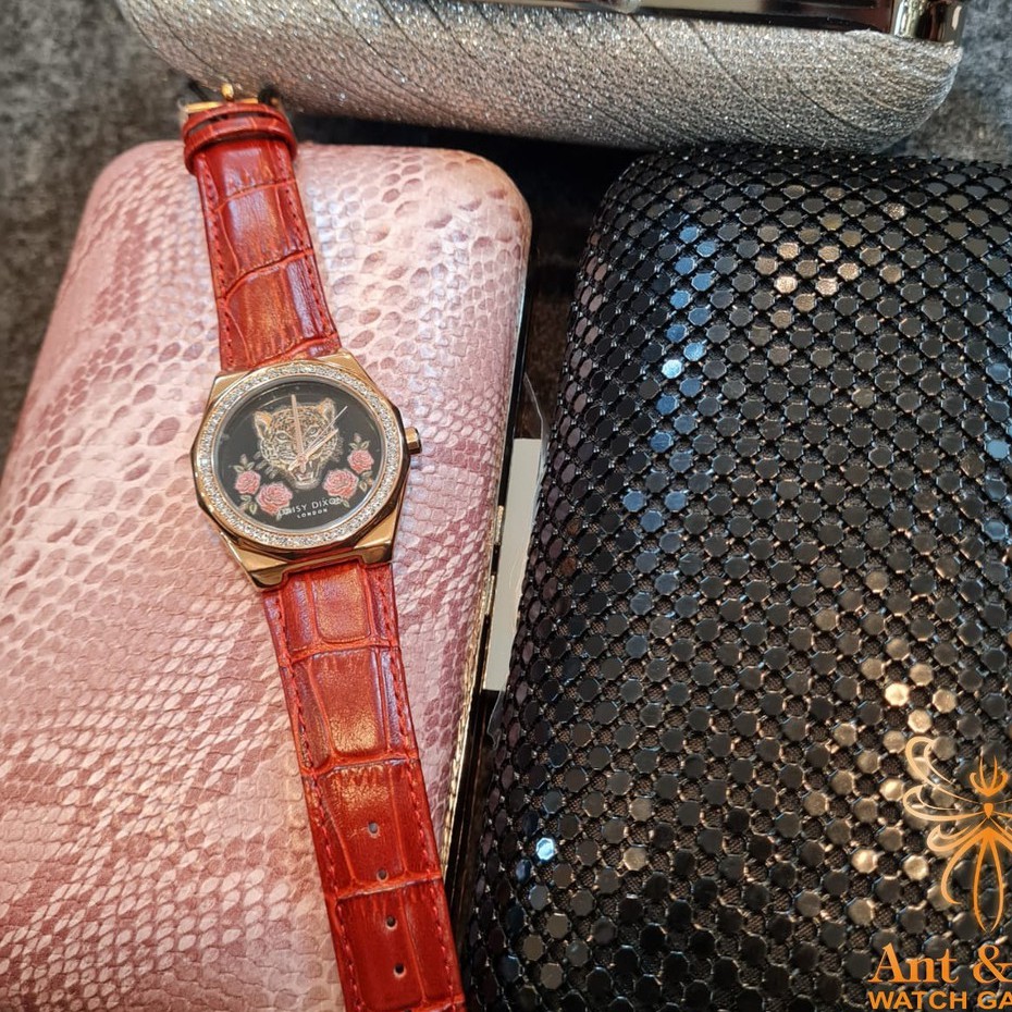 Jam Tangan Wanita Daisy Dixon DD157RRG Free Clutch Mewah Harga Murah