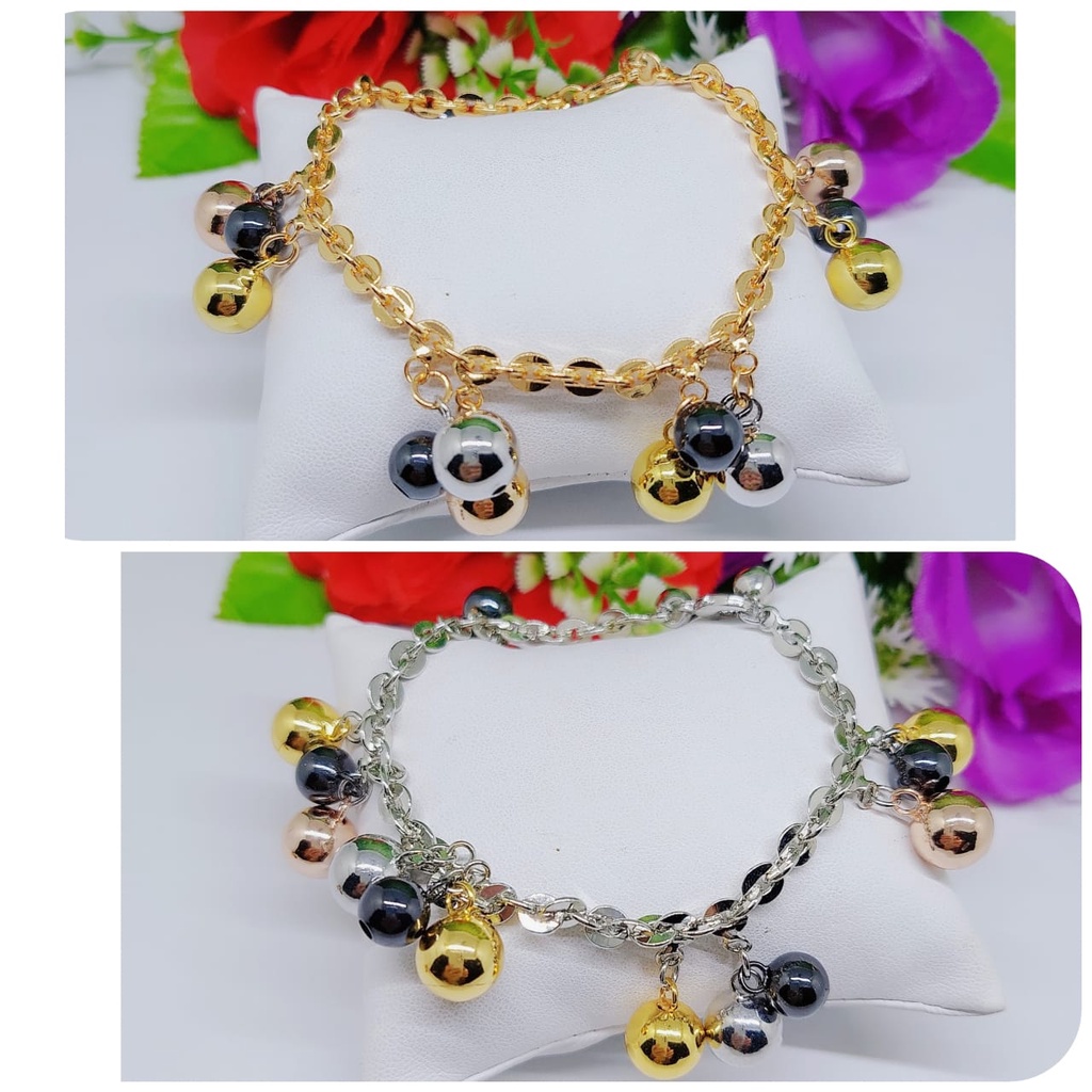 Set gelang dan cincin anggur lapis emas perhiasan xuping jewelry  0242