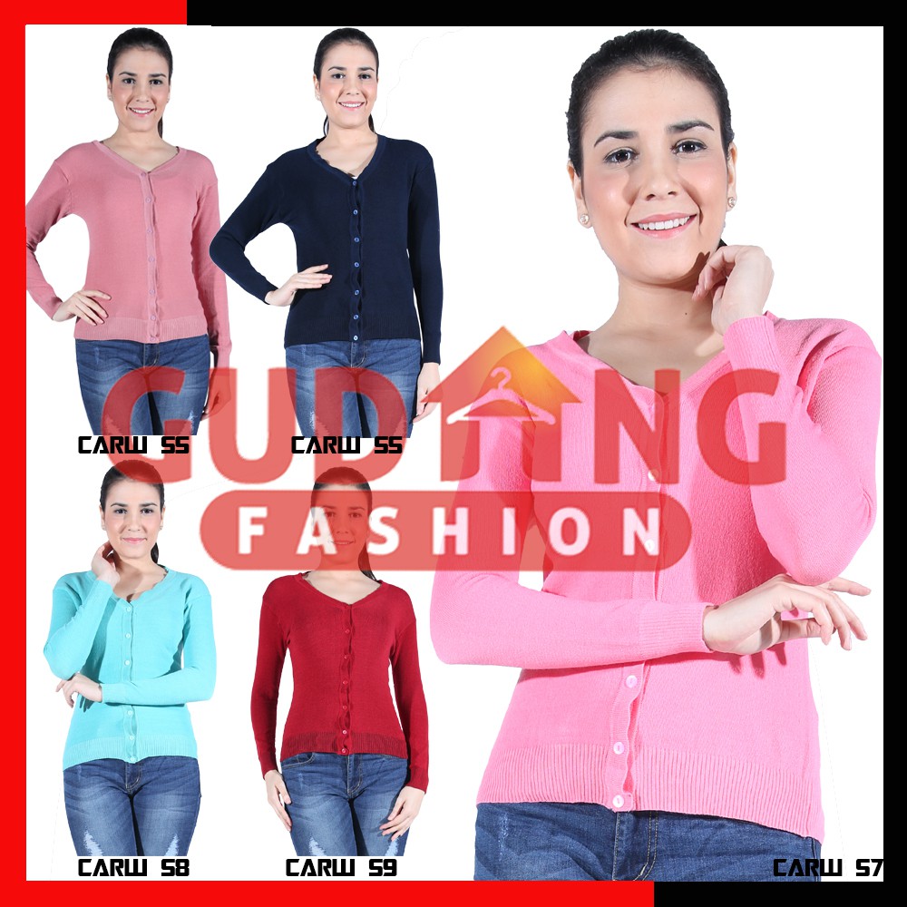 Cardigan Polos Panjang Wanita (COMB)