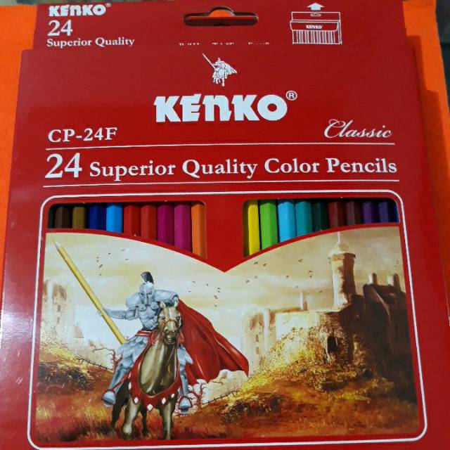 

Pensil warna KENKO CP 24F panjang 24warna