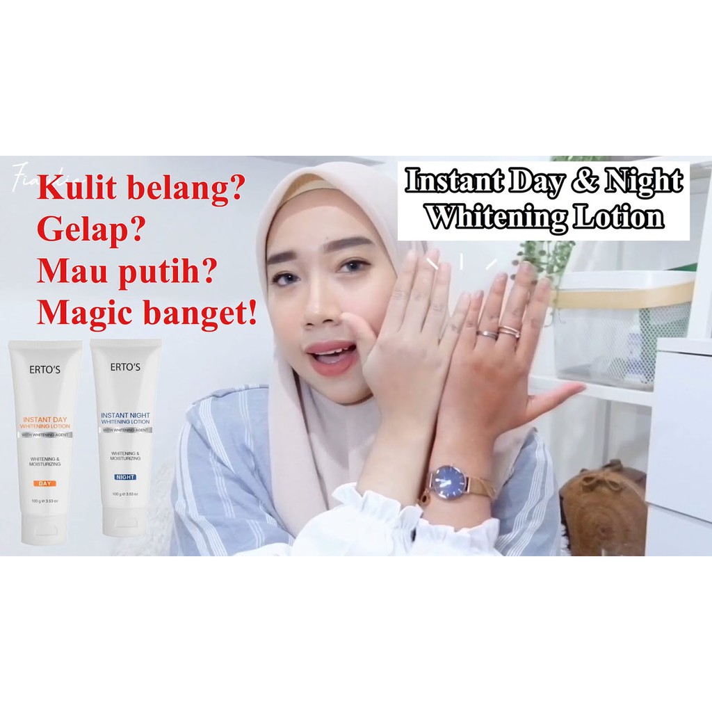 [ORI] Paket Body Lotion Instant Day &amp; Night Whitening Membuat Kulit Cerah dan Glowing dalam 7 Hari