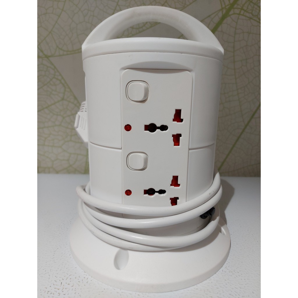 STOP KONTAK TOWER 4 ARAH / COLOKAN LISTRIK 2 USB /  EXTENTION SOCKET TOWER