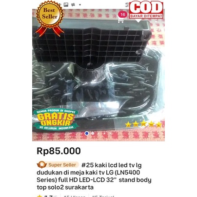 Kaki Lcd Led Tv Lg Dudukan Di Meja Kaki Tv LG  LN5400 Series  Full HD LED-LCD 32 inch  Stand Body