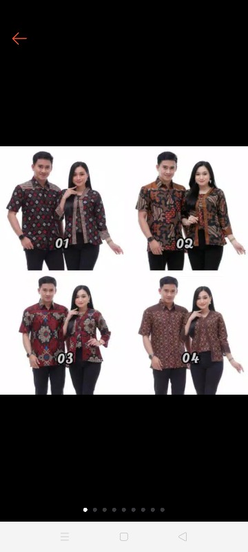Ladang Batik Couple - Bisa Cod Batik Couple Atasan Ori Seragam Sarimbit Motif Semarangan 2021