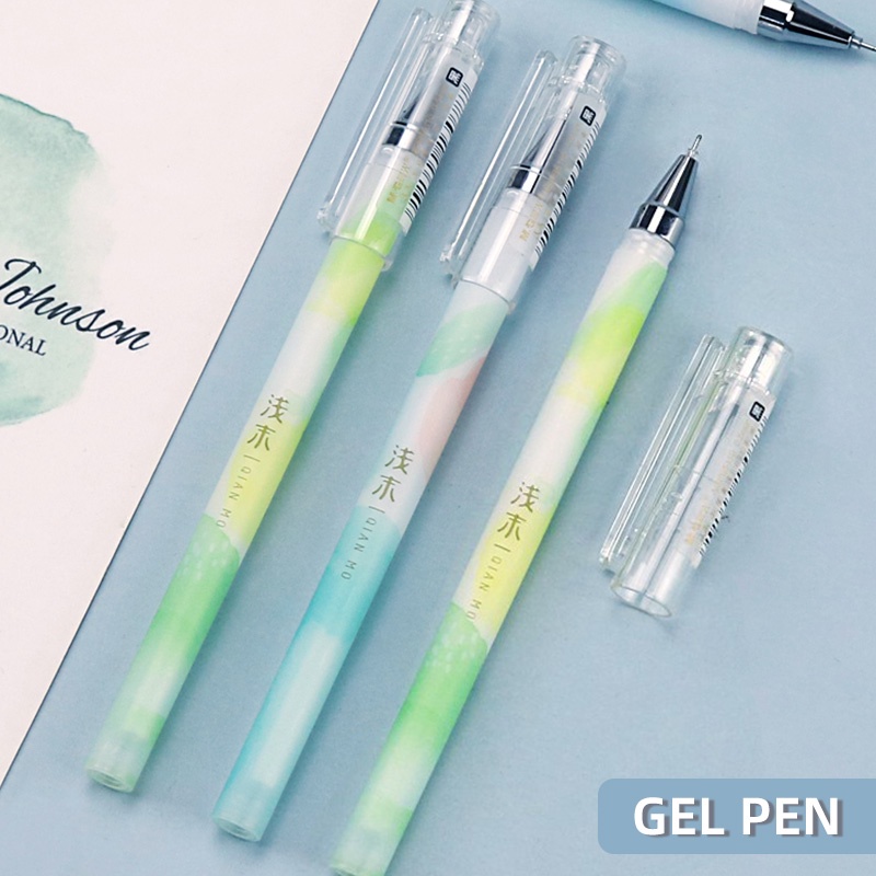 M&amp;G INS Style Cute Girl Gel Pen 0.5mm Black Ink Signature Pen