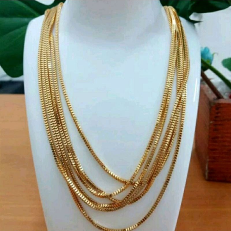 kalung milano panjang 45 cm, isi 12 pcs