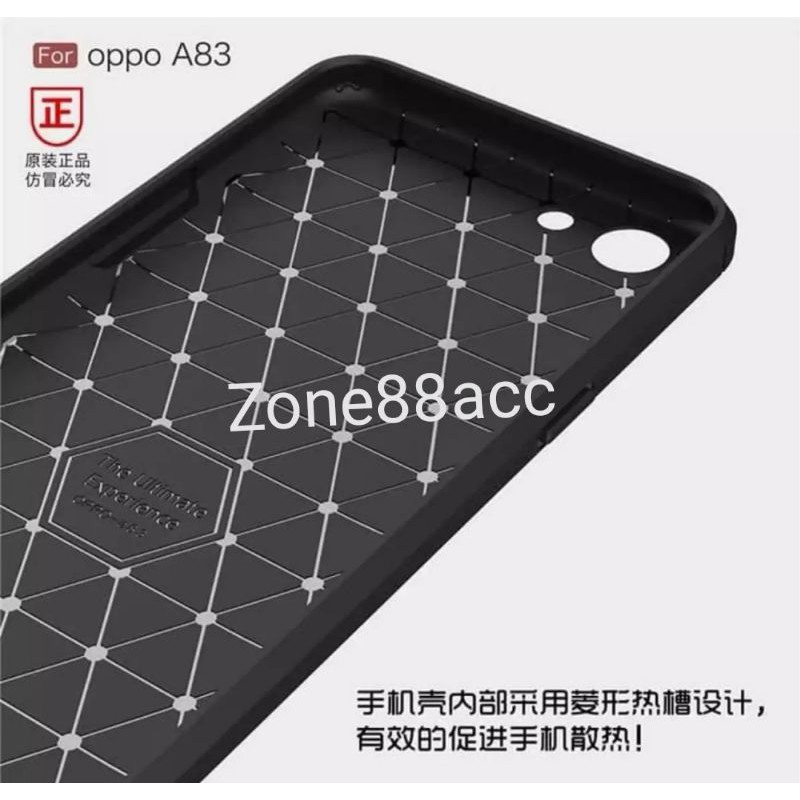 Oppo A83 Silicon Case Softcase iPAKY Carbon Casing Cover TPU