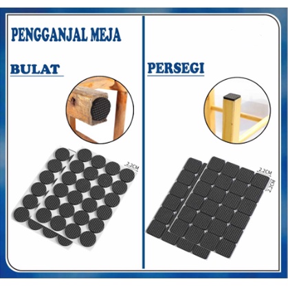 Busa / 1 PCS Bantalan Pelindung Funiture Anti Slip Lantai Vinyl / Tatakan Ganjalan Hitam Anti Licin Lecet baret Ubin Keramik Lemari Tidak Gerak