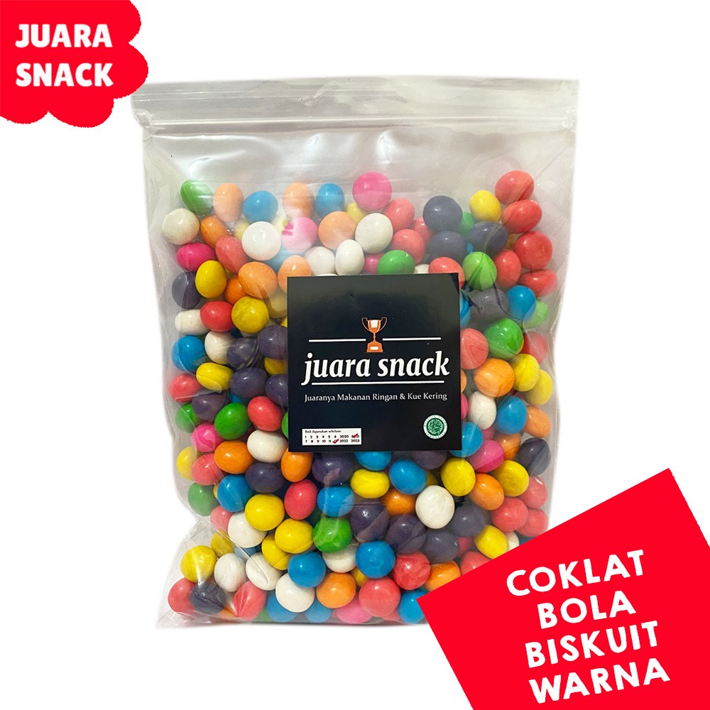 

Juara Snack Coklat Bola Biskuit Warna 200gr