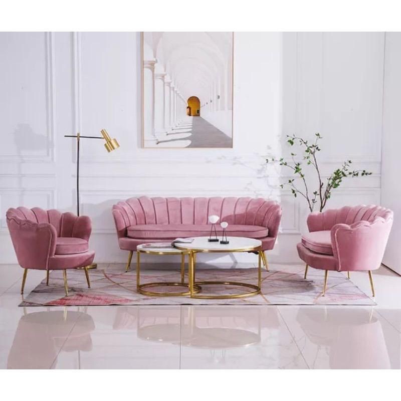 Flash Sale set kursi kerang istimewa murah, sofa tamu kerang murah, set plus meja