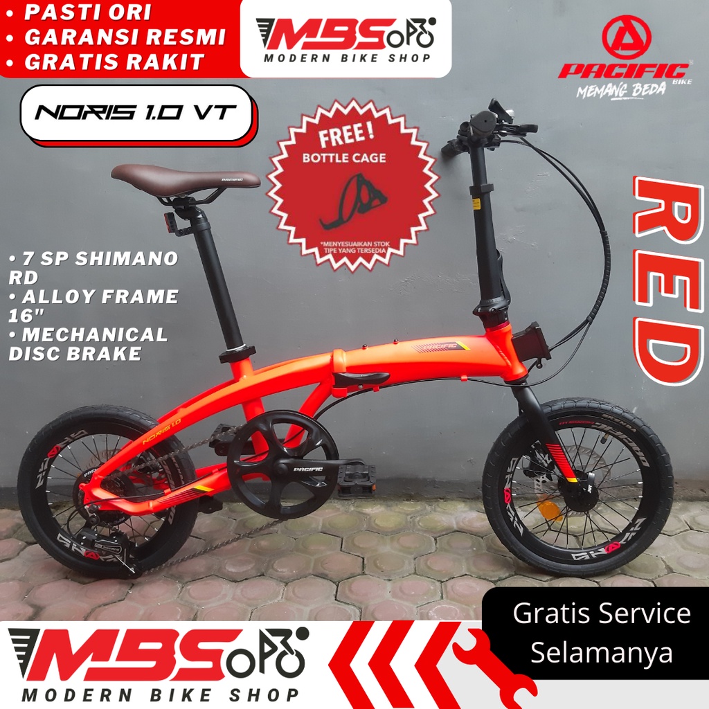 Pacific NORIS 1.0 VT Sepeda Lipat Folding Bike 16 inch PASIFIC
