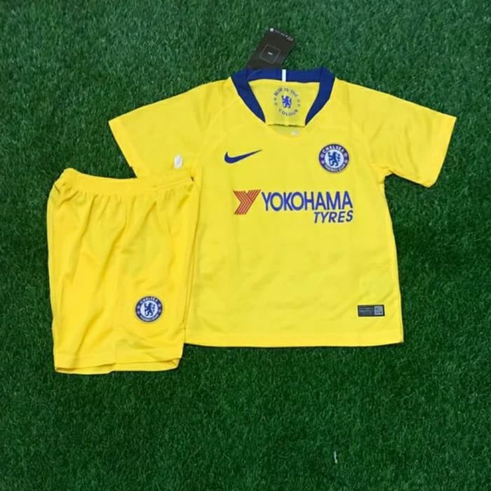 Limited JERSEY CHELSEA AWAY KIDS/ANAK 2018/2019 GRADE ORI Terbatas