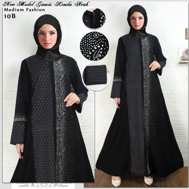 BAJU ARAB TURKY HITAM MUSLIM WANITA MURAH TERBARU