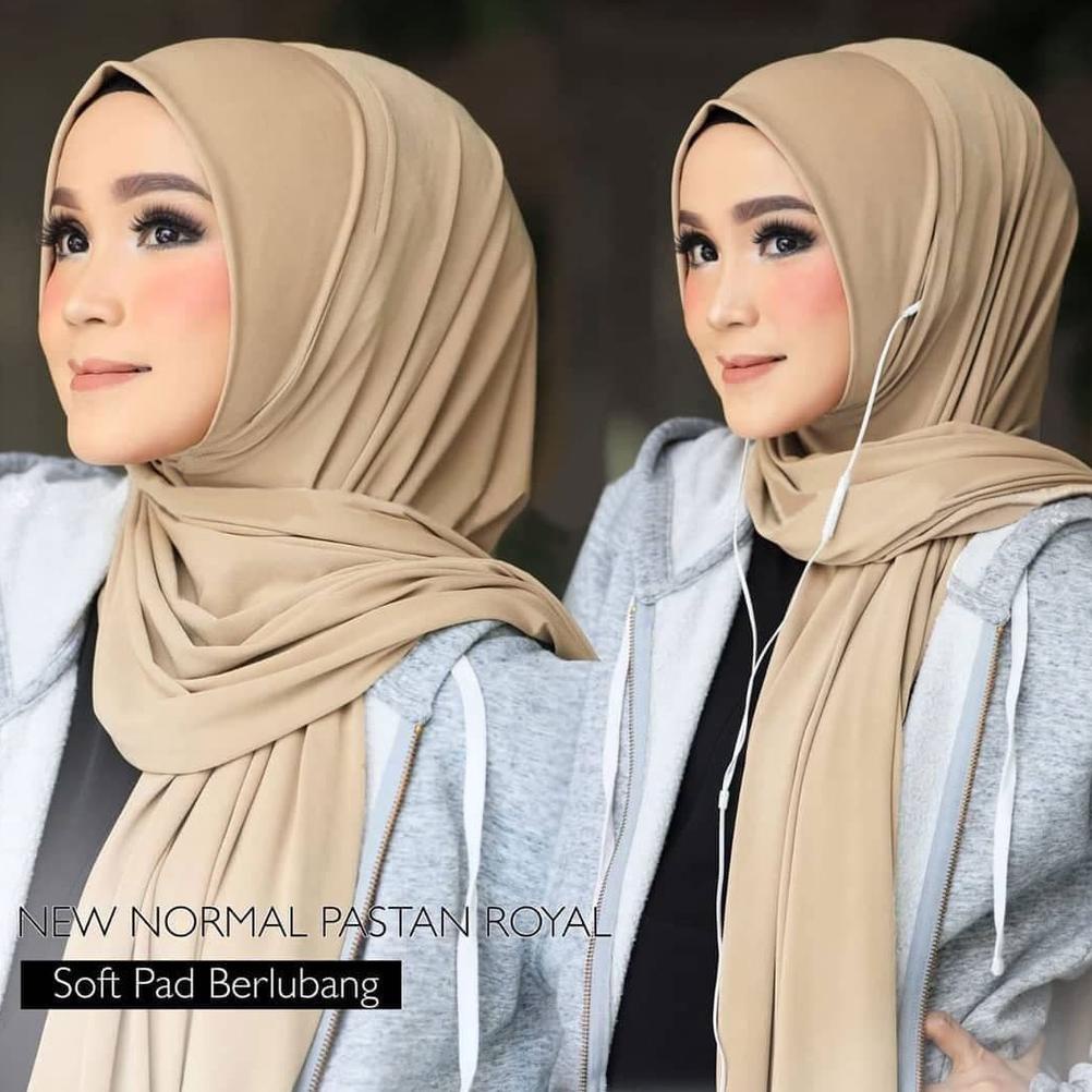 ➷hf Laris➷ Pashmina Instan Royal New Normal Variasi Lubang Telinga / Jilbab Instan / Pasmina Masker