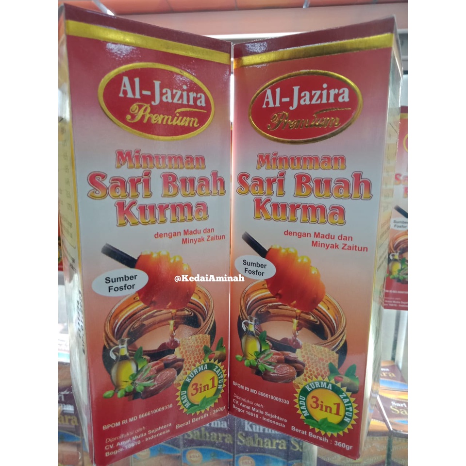 

Sari Kurma extra Madu dan Minyak Zaitun - Al-jazira