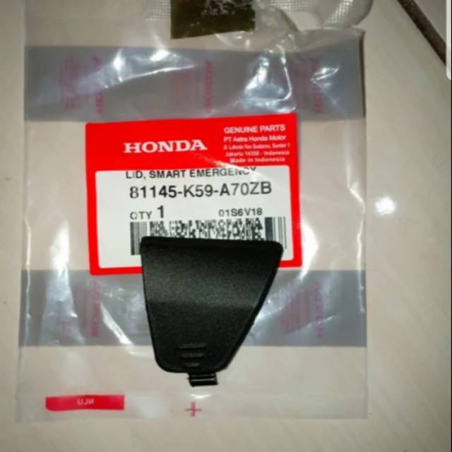 81145-K59-A70ZB cover lid smart emergency cover tutup kontak vario 150 2018-2019 ori honda ahm