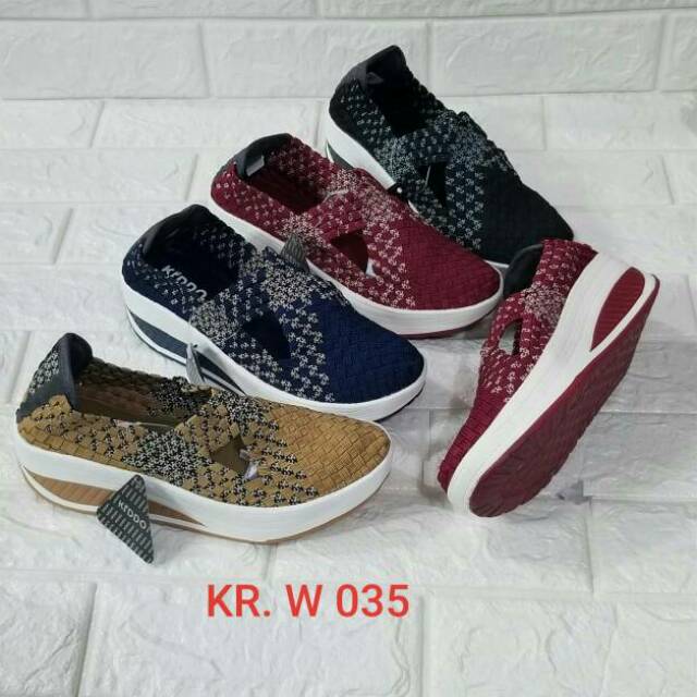 Sepatu Rajut KIDDO W035 Wedges