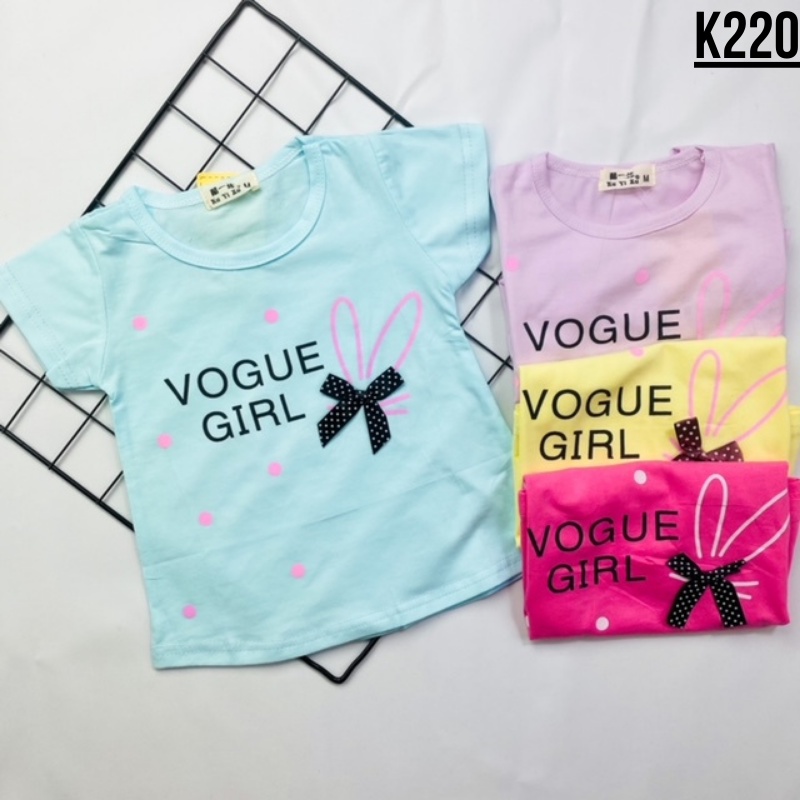 Atasan Kaos Anak Bayi Cewek Perempuan 6bln-2thn Import