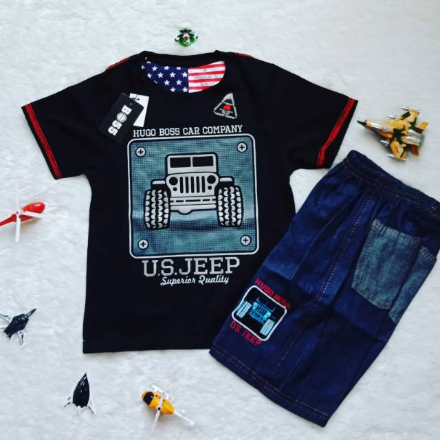 Stok Baru Setelan Baju Anak Murah Hugo Boss