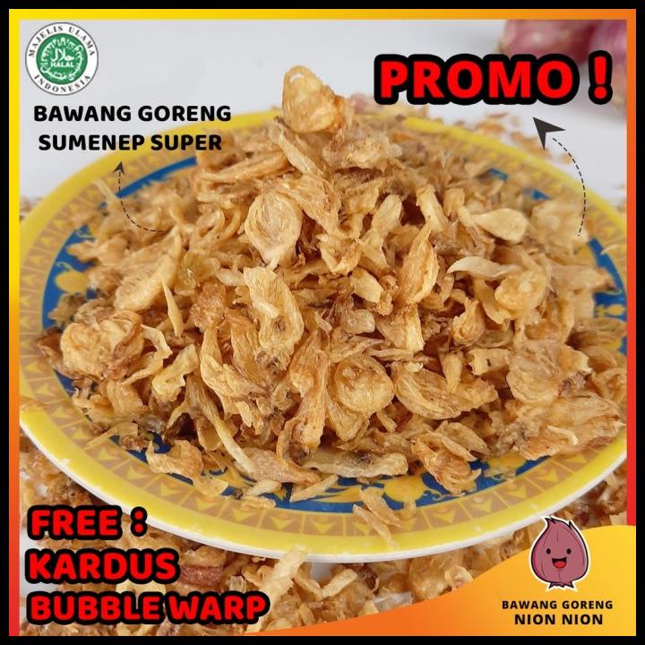 

DISKON TERBATAS !!! BAWANG GORENG SUMENEP SUPER PREMIUM 1 KG TAHAN LAMA, GURIH DAN RENYAH TERLARIS