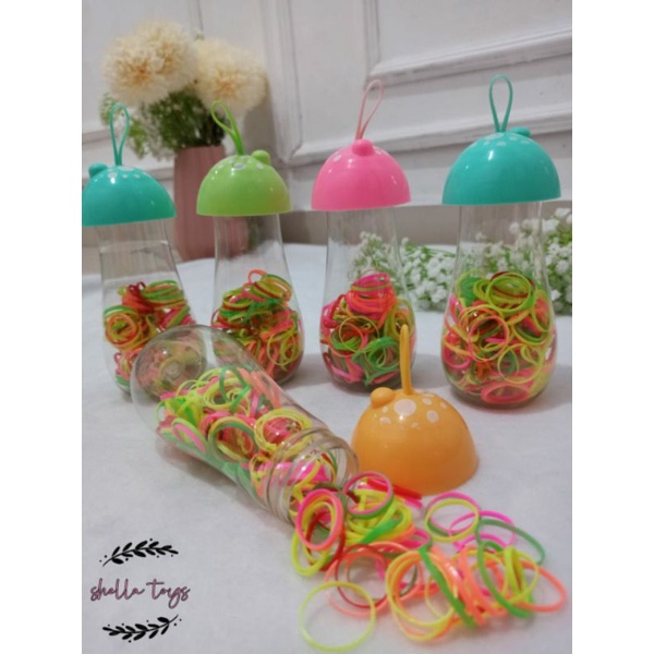 KARET JEPANG IKAT RAMBUT free botol gemas MURAH MERIAH