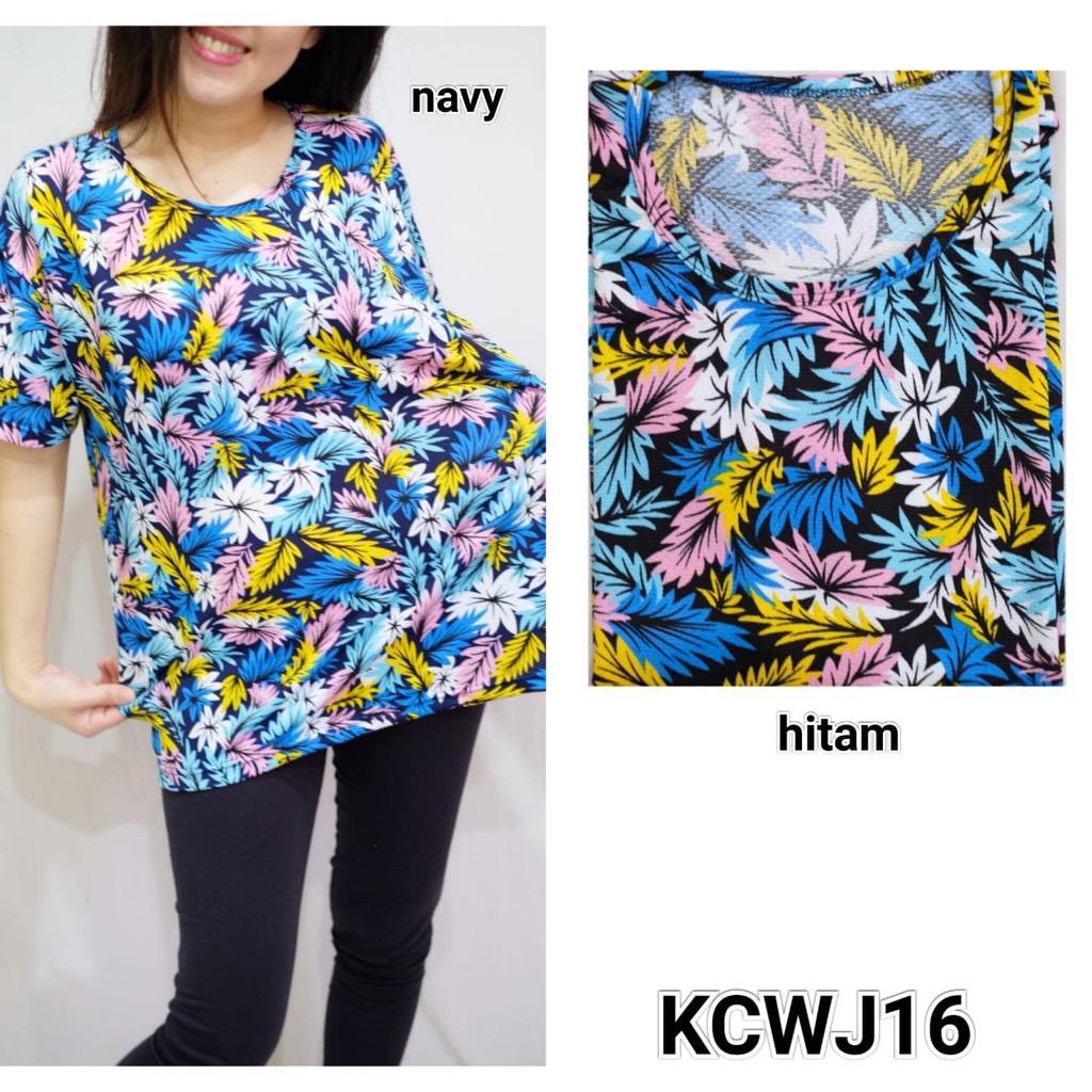 KAOS ATASAN JUMBO MOTIF BUNGA / KAOS JUMBO MURAH BERKUALITAS