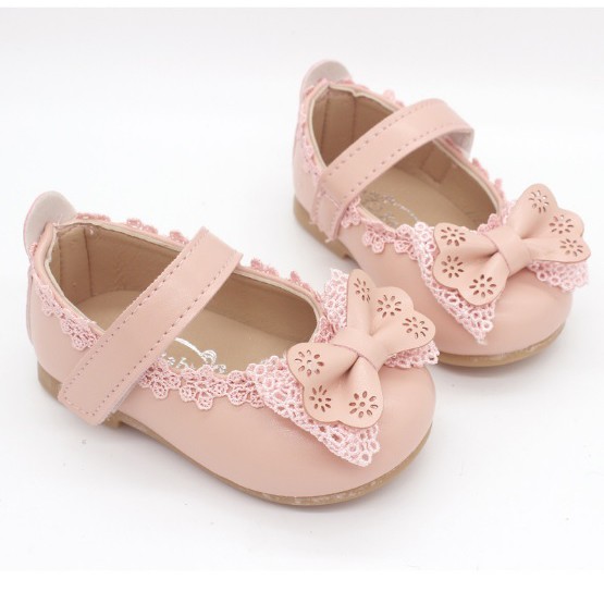 Mimicat - A16 Sepatu bayi perempuan / sepatu anak perempuan import motif pita renda