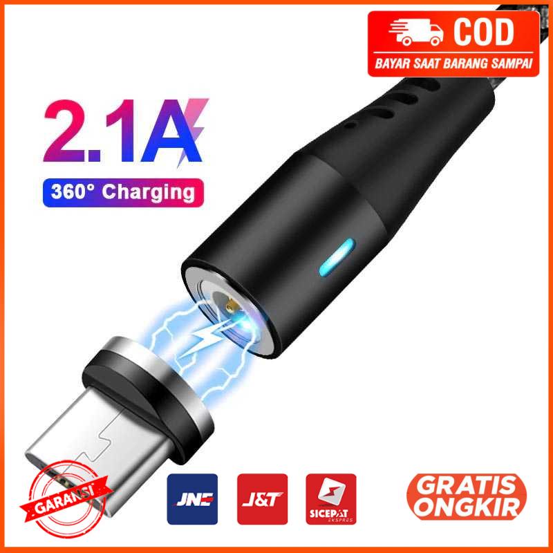 Kabel Charger Magnetic USB Type C 2.1A 1 Meter A420