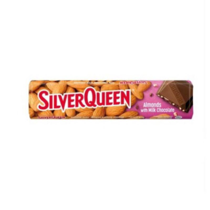 Jual Silver Queen Almond Milk Chocolate 62gr Shopee Indonesia