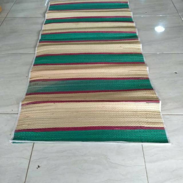 Tikar Lipat Mendong Kecil 120cm x 56cm / Tikar Gulung Mendong / Tikar Tenun Kecil