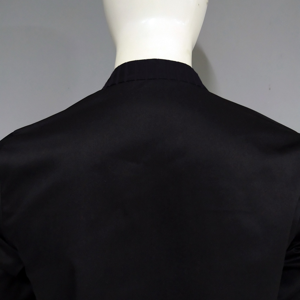 Chef Wear Baju Koki LS Hitam STRIPE KC3
