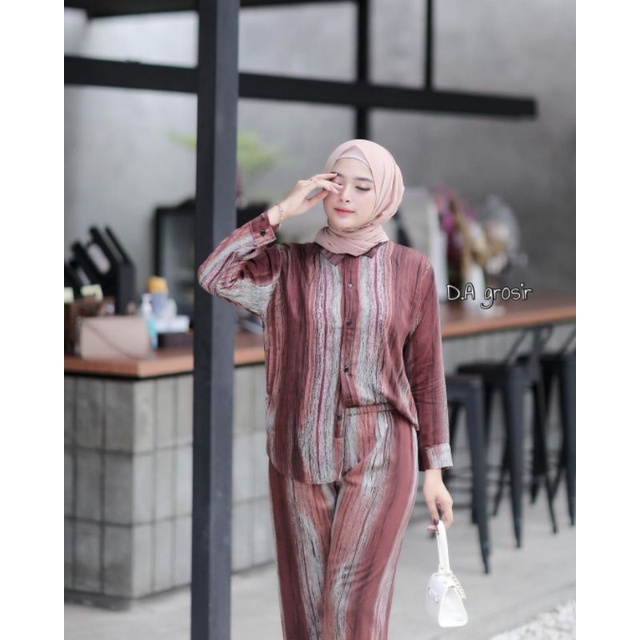 set rayon tie dye / gisel set (COD)-Windi oneset
