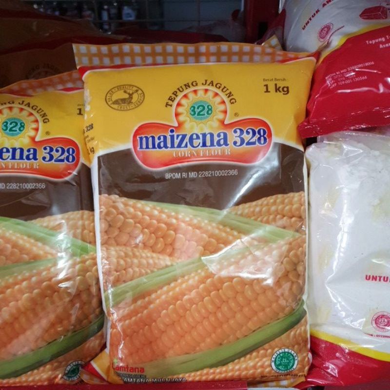 

1kg Maizena 328/Bola Deli /Corn flour kemasan/Tepung jangung1kg