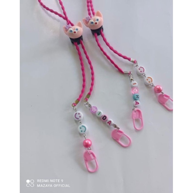 KONEKTOR MASKER NAMA STRAP MASKER NAMA TALI MASKER PENGAIT MASKER KONEKTOR ANAK LUCU CANTIK MURAH